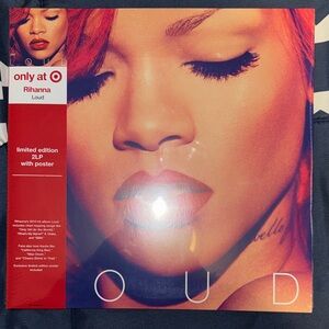 Rihanna Loud Vinyl Record - Red and Black